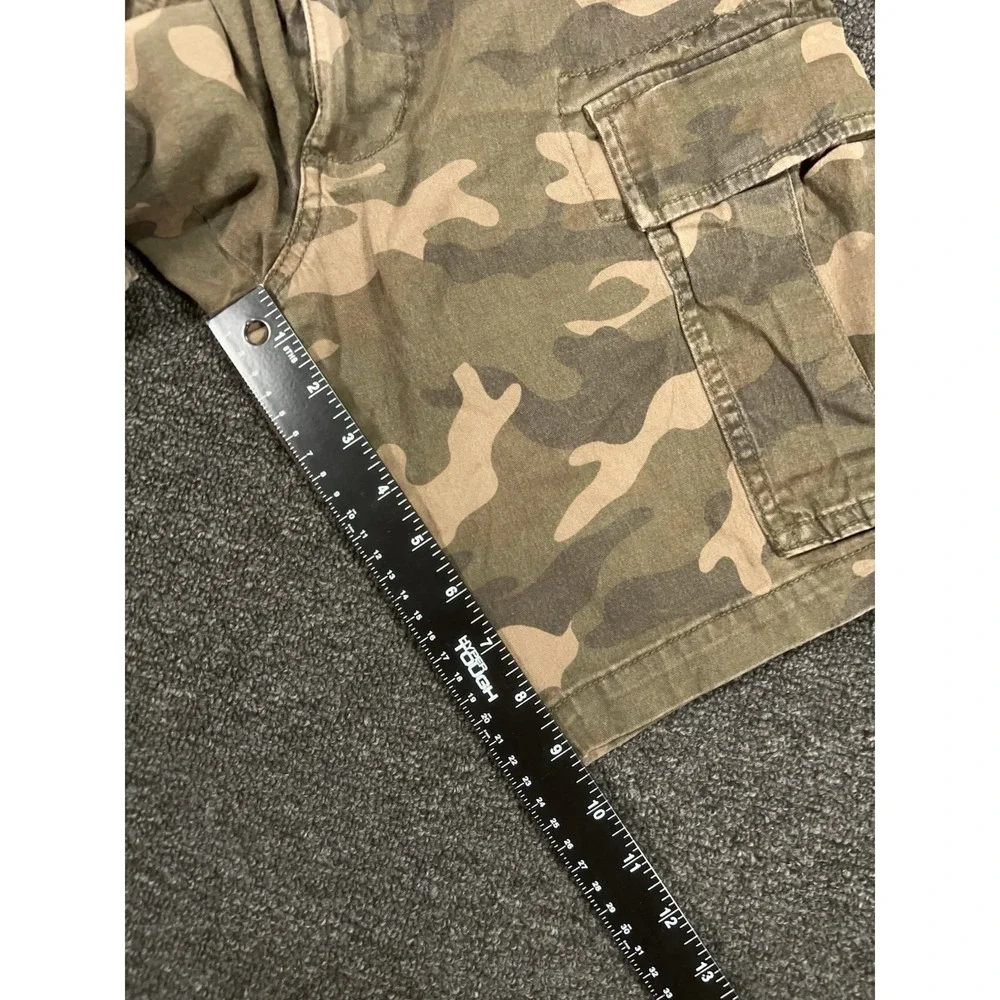 Old Navy Camo Cargo Shorts Mens 30 Camouflage Lived-In Straight Built-In Flex